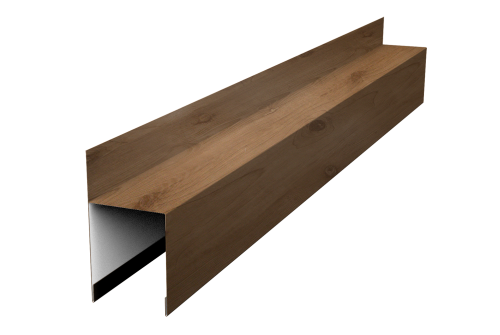Планка опорная составная внешняя для забора жалюзи Palermo 0,45 Print Premium Pine Wood Fresh (1,8м)