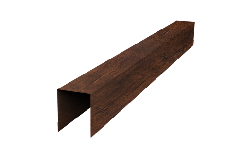 Планка опорная составная внутренняя для забора жалюзи Palermo 0,45 Print-Double Premium Cherry Wood Dark F (2м)