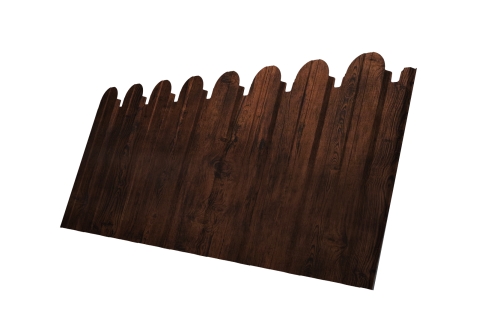 Профнастил C10B фигурный 0,45 Print Elite с пленкой Cherry Wood TwinColor