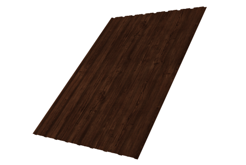 Профнастил С10B 0,45 Print Elite с пленкой Cherry Wood TwinColor