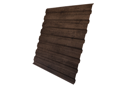 Профнастил С20A 0,45 Print Premium с пленкой Antique Wood TwinColor
