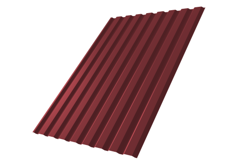 Профнастил С20A 0,5 PE lite RAL 3005 красное вино