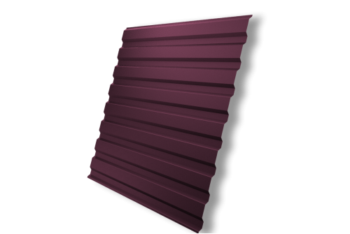 Профнастил С20A 0,5 Satin RAL 3005 красное вино