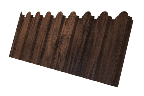 Профнастил С20A фигурный 0,45 Print-Double Elite Antique Wood