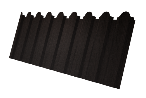 Профнастил С20A фигурный 0,45 Print Elite Coffee Wood TwinColor