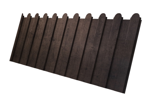 Профнастил С8A v01 фигурный 0,45 Print Elite Antique Wood TwinColor