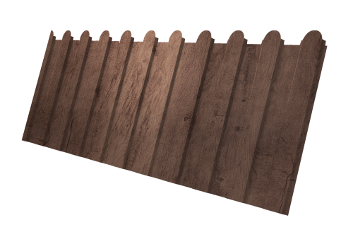 Профнастил С8A v01 фигурный 0,45 Print Premium Almond Wood Fresh