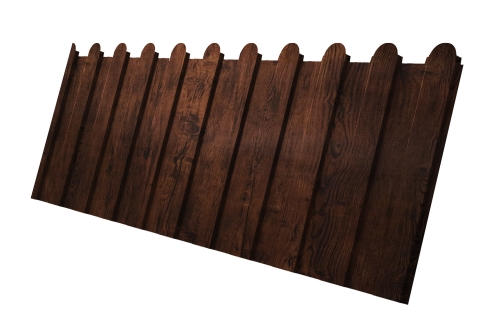 Профнастил С8A v01 фигурный 0,45 Print Premium Cherry Wood Fresh TwinColor