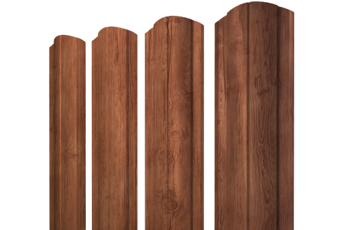 Штакетник Круглый фигурный 0,45 Print Premium Rowan Wood Intense FTC