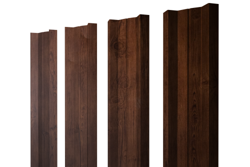 Штакетник М-образный А с прямым резом 0,45 Print Premium Cherry Wood Fresh TwinColor