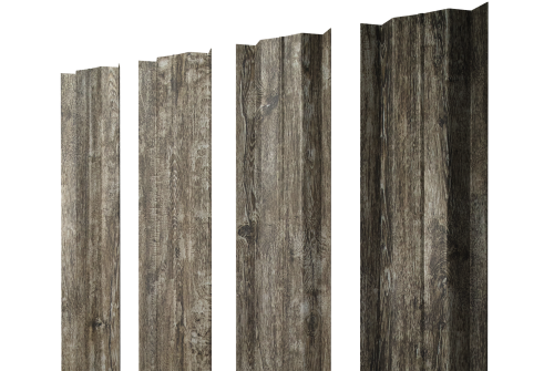 Штакетник М-образный В с прямым резом 0,45 Print Elite Nordic Wood TwinColor