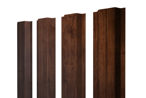 Штакетник П-образный A с прямым резом 0,4 Print Premium Cherry Wood Fresh TwinColor