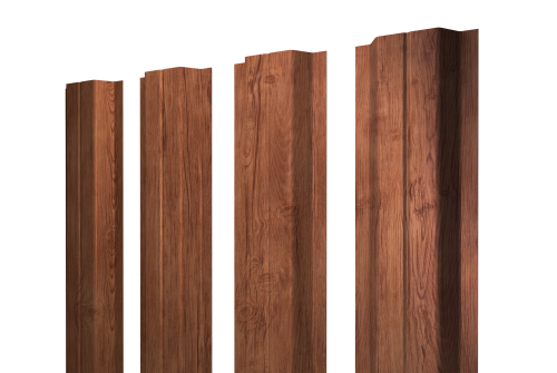 Штакетник П-образный A с прямым резом 0,45 Print Premium Rowan Wood Intense FTC