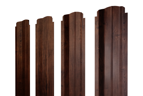 Штакетник П-образный В фигурный 0,4 Print Premium Cherry Wood Fresh TwinColor