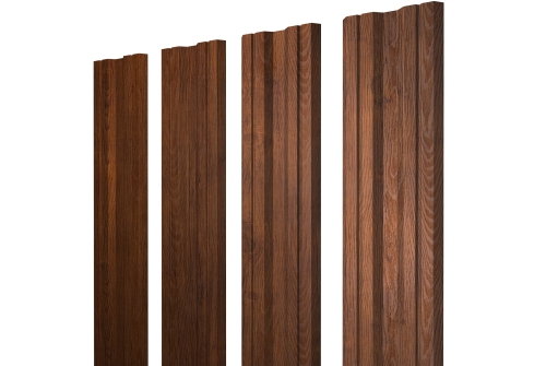 Штакетник Twin с прямым резом 0,4 Print Premium Golden Wood Fresh TwinColor