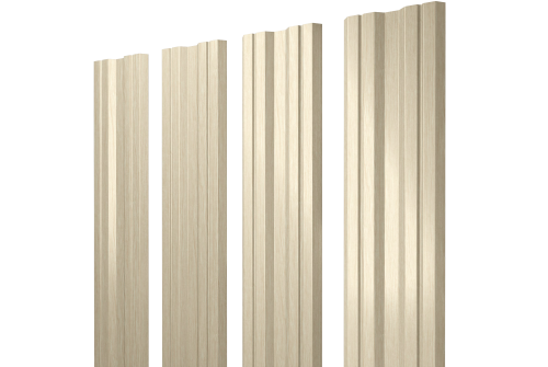 Штакетник Twin с прямым резом 0,45 Print Elite Milky Wood Twin с прямым резомColor