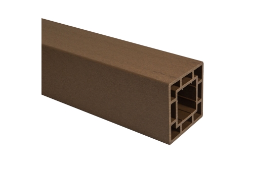 Столб заборный ДПК CM Railing 120х120х3000 мм, teak (тик)