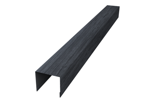 Стойка боковая крепежная для забора жалюзи Palermo 0,45 Print Premium Grey Wood TwinColor (3м)