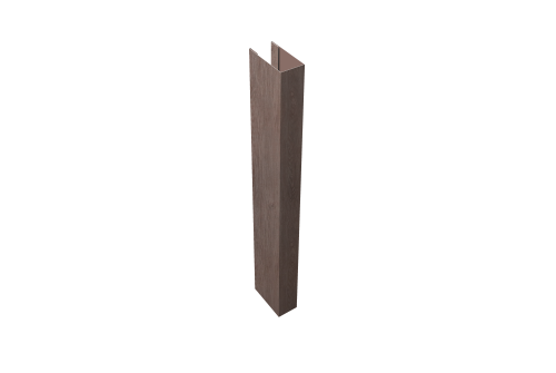 Стойка Texas для калиток и ворот 0,45 Print Elite White Wood TwinColor (2,5м)