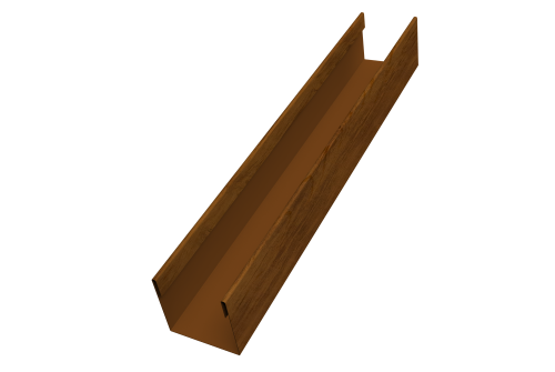 Стойка жалюзи Milan Slim 0,45 Print-double Elite Golden Wood (1,8м)