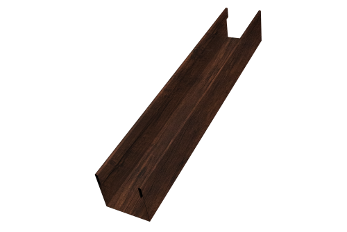 Стойка жалюзи Milan Slim 0,45 Print-double Premium Cherry Wood Dark F (1,8м)