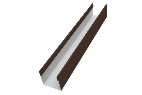 Стойка жалюзи Milan Slim 0,5 Satin RAL 8017 шоколад (2,5м)