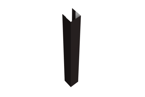 Стойка жалюзи Texas 0,45 Drap RAL 9005 черный (3м)