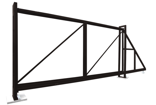 Ворота откатные Colority Zinc 2,03x4,5 RR 32