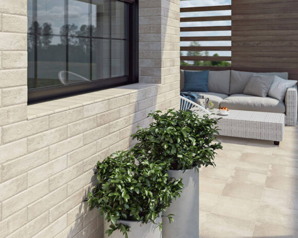 409051 ТЕРМОПАНЕЛЬ С КЛИНКЕРНОЙ ПЛИТКОЙ Paradyz Scandiano Beige структурная — изображение 2